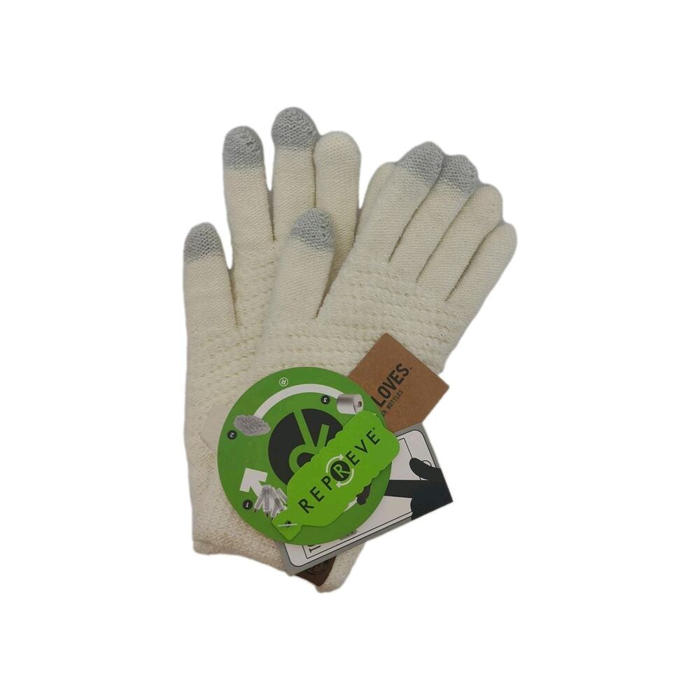 Touch Screen Compatible Gloves Cream Colored Unisex Run Small Eco Friendly Warm